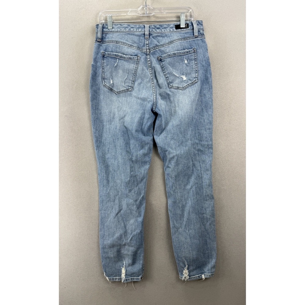 KUT From The Kloth Christine High Rise Straight Leg Distressed Jeans Womens Sz 8 - Picture 3 of 10